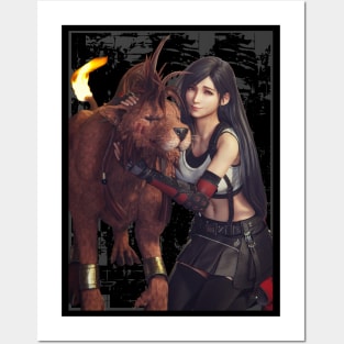 Tifa and Nanaki Posters and Art